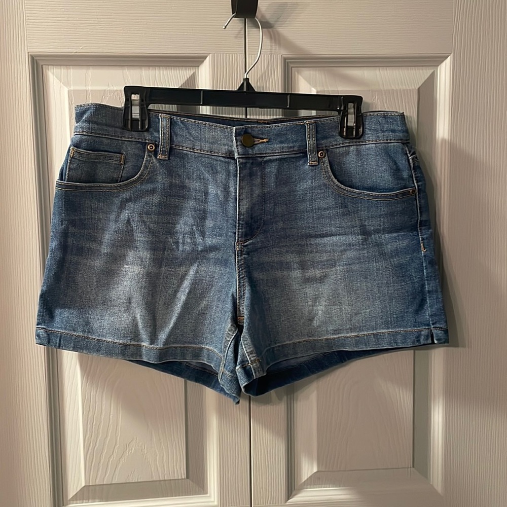 New York and Company Blue Denim shorts size 10 used